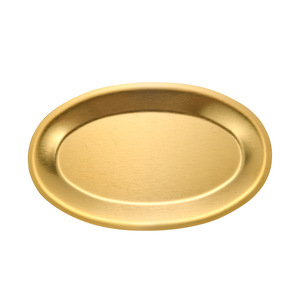 Stainless Steel <b>Serving</b> <b>Tray</b> Oval <b>Gold</b> Silver Food Grade Hotel Coffee Tea Tableware Shallow Dish Household Use - Product Image 5