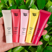 Baume à lèvres teinté rose hydratant SPF 30 à la vitamine E, saveur fraise, protection solaire, tube souple, gloss à lèvres, marque privée