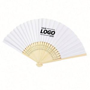 Éventails en papier personnalisés en forme de cœur pour enfants - Éventails pliables en gros pour la peinture de natures mortes et les loisirs créatifs - Cadeaux de fête - Product Image 1