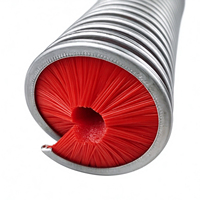 Brosse de nettoyage rotative spirale intérieure à 360 degrés, industrielle, en fil de nylon, cylindrique, pour nettoyage interne, compatible OEM