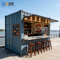 10FT Pop-up Container Café Bar zum Verkauf Modularer Kaffeeshop Kiosk Outdoor Restaurant-Stand Individuelles Design