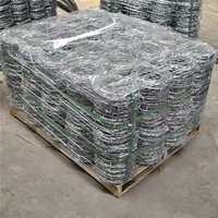 Fil barbelé galvanisé pour clôture agricole, 500 m, 20 kg par rouleau, rouleau de fil barbelé, fil barbelé rasoir, vente directe usine
