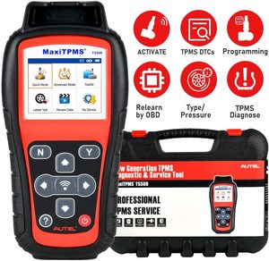เครื่องมือโปรแกรมเซ็นเซอร์ TPMS MaxiTPMS TS508 ปี 2022 สำหรับ OBD 315 433MHZ ยางรถยนต์ รถยนต์ 12V/24V 6W - Product Image 1