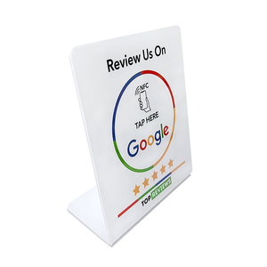 Impression personnalisée QR Code Nfc Présentoir en PVC pour table à menus de restaurant Présentoir en acrylique - Product Image 6