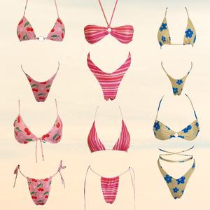 Đồ bơi hai mảnh thời trang Blank Base, thiết kế tùy chỉnh, đồ thể thao, <span class=keywords><strong>bikini</strong></span> dây gợi cảm, đồ bơi nữ - Product Image 5