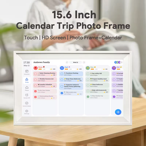 Calendario Digital Interactivo de 15 Pulgadas, Planificador de Pared con Pantalla Táctil, Tabla de Tareas Antropomórfica, Relojes Inteligentes de Mesa <span class=keywords><strong>para</strong></span> la Hora de la Cena - Product Image 2