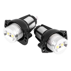 2Pcs 6000K Blanc 10W LED <span class=keywords><strong>Angel</strong></span> <span class=keywords><strong>Eyes</strong></span> Halo Ring Marker Bulbs Remplacement pour <span class=keywords><strong>BMW</strong></span> Série 3 <span class=keywords><strong>E90</strong></span> E91 05-08 Pre-facelift 2005-2008 - Product Image 2