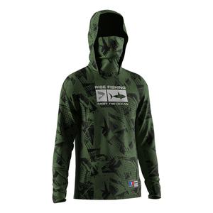 Camiseta de Pesca Ecológica con Protección Solar UPF 50+ de Secado Rápido para Hombre, Sudadera con Capucha de Manga Larga - Product Image 3