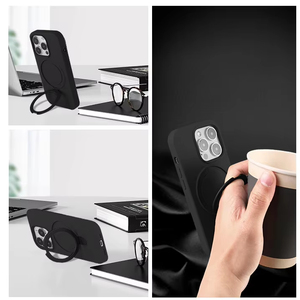 <span class=keywords><strong>Coque</strong></span> de téléphone portable en silicone liquide <span class=keywords><strong>coque</strong></span> anti-chute magnétique manchon de protection tout compris avec support magnétique invisible - Product Image 5