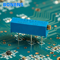 Potentiomètre de réglage multi-tours en céramique Bonens 3006P 10~5M 10% Réglage supérieur 250ppm/C 22 tours 0.5W