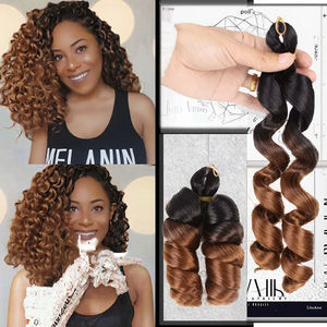 Extensiones de Cabello Trenzado Pre-Adheridas <span class=keywords><strong>Kima</strong></span> Ocean Wave de 18 Pulgadas de Alta Calidad Vivian, 100% Fibra Kanekalon, Doble Trama a Máquina, Químicas - Product Image 5