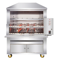 Four à barbecue au charbon de bois pour poulet rôti à la broche péruvienne et machine combinée pour grillades brésiliennes Churrascos - Prix