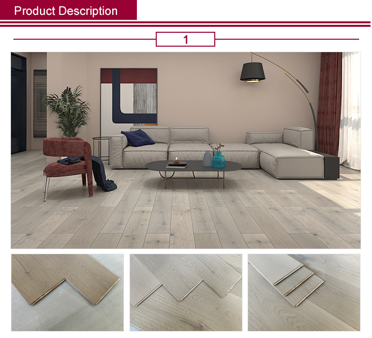 Engineered Oak Floor Hardwood Southern Color Commercial Home Decor Wood Flooring