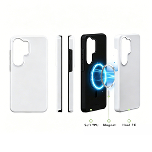 Funda de Teléfono en Blanco de Doble Capa de TPU y PC 2 en 1 para Sublimación Magnética, para Samsung <span class=keywords><strong>Galaxy</strong></span> S25 Ultra S25 Plus S25, Venta al Por Mayor - Product Image 2