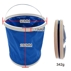 Cubo portátil impermeable Oxford plegable profesional, cubo de agua plegable para lavado de coches - Product Image 2