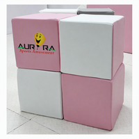 Ensembles d'escalade pour aire de jeux pour enfants, vente en gros, commerciaux, rose et blanc, équipement de jeu souple portable avec clôture pour l'école et fosse à balles