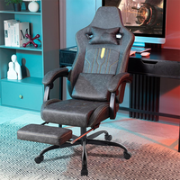 Chaise de jeu OEM économique en gros, chaise d'ordinateur pour le gaming, chaise de jeu à dossier haut avec base en acier réglable pour les utilisateurs à domicile