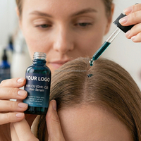 Serum Rambut OEM ODM AHK-Cu GHK-Cu Peptida Tembaga Esens Pertumbuhan Memperbaiki Penghalang Kulit Kepala Memperkuat Akar Melembapkan Menutrisi