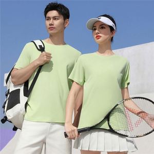 T-shirt décontracté pour homme LCC3323, OEM, logo imprimé sur mesure, unisexe, court, polyester, séchage rapide, coupe ajustée, doux, pour la salle de sport - Product Image 6