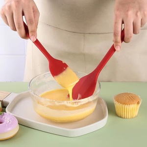 6 Pieces <b>Silicone</b> Kitchen Utensils <b>Baking</b> Accessories Cream Butter Cake Scraper Pastry Spatula Kitchen Cooking Utensils Set - Product Image 3