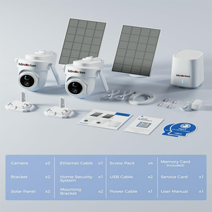 ระบบกล้องรักษาความปลอดภัยพลังงานแสงอาทิตย์ 4K 8MP ไร้สายสำหรับภายนอกอาคาร <span class=keywords><strong>ชุด</strong></span>กล้อง 4 ตัว รองรับ WiFi 2.4/5GHz แบบดูอัลแบนด์ พร้อมแผงโซลาร์เซลล์ ไม่มีค่าบริการรายเดือน - Product Image 6