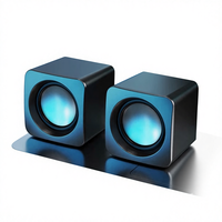 Speaker Subwoofer Mini Berkabel Desktop Komputer untuk Multimedia Laptop dengan Suara HIFI 3W Tahan Air IPX-5 & Efek Suara Game