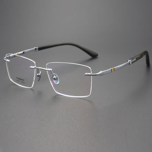 แว่นตาไร้กรอบ H2418กรอบไทเทเนียมแท้ + วัดเขาธรรมชาติจัดหาโดยผู้ผลิตโดยตรงดูสง่างาม - Product Image 3