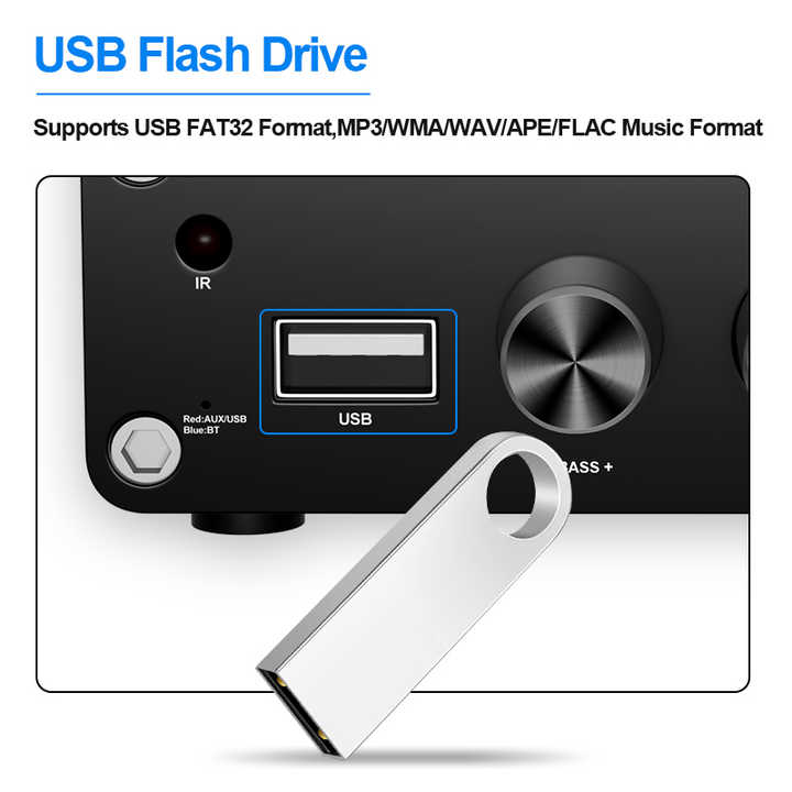 DollaTek Lepy A7USB Amplificatore Di Potenza Per Auto Amplificatori Stereo Per Lettore MP3 FM USB Da Auto Multifunzionale