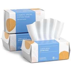 Serviettes de <span class=keywords><strong>visage</strong></span> jetables en coton, épaisses, douces, sans peluches, emballées individuellement, portables, pour le démaquillage - Product Image 1
