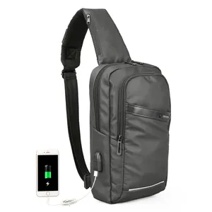 Single Shoulder Bags Herren New Korean Style Trendy Brusttasche mit großer Kapazität, Business und Freizeit Multifunktions-Reise männer - Product Image 1