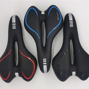 Sillín de Bicicleta de Silicona con Núcleo Hueco, Asiento Suave y Cómodo para Bicicleta de Montaña, Unisex, Deportivo, Negro, Rojo, Azul, Mixto - Product Image 1