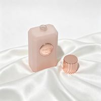 Flacons de parfum de luxe personnalisés haut de gamme 30ml 50ml et 100ml Flacons en verre rose transparent avec boîtes d'emballage