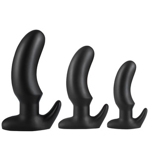 Masturbateur unisexe en silicone en forme de banane, modèle <span class=keywords><strong>anal</strong></span> triple pour animaux de compagnie, jouet sexuel pour adultes, vente en gros - Product Image 3