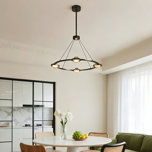 Copper Custom Hotel Stair Crystal Raindrops Chandelier Lighting Round Big Pendant Light High Ceiling Luxury Linear Long <b>Ball</b> - Product Image 3