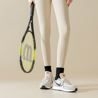Chaussettes de sport longues pour femmes, tricotées, respirantes, absorbant la transpiration, désodorisantes, avec logo sur le revers, pour la course et le yoga, collection automne