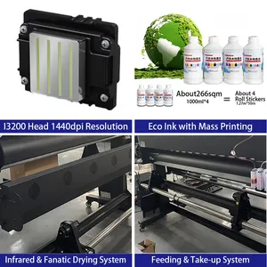 1.8m Wide Format I3200 Printer Eco-solvent Roll To Roll Large Uv Flex Banner Printer Uv Large Format Flatbed Printer