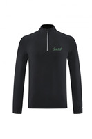 Sablendunk – Veste athlétique homme demi-zippée de haute qualité, à manches longues, séchage rapide, coupe ajustée, style streetwear, hiver