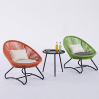 Ensemble de salon de jardin en rotin tressé pour patio, jardin et cour