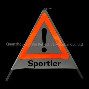 <span class=keywords><strong>ป้าย</strong></span>เตือนแบบสามเหลี่ยมสะท้อนแสงแบบพกพา <span class=keywords><strong>ป้าย</strong></span>เตือนสำหรับเต็นท์ - Product Image 3