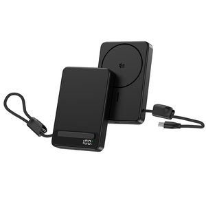 <span class=keywords><strong>Batería</strong></span> Externa Portátil de Alta Capacidad 10000mAh Qi2.2 25W de Estado Semisólido, Cargador Inalámbrico Magnético con Cable Integrado - Product Image 6