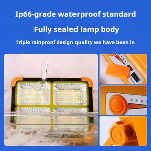 Projecteur LED solaire rechargeable haute puissance IP65 pour mécanicien, <span class=keywords><strong>camping</strong></span>, pêche, <span class=keywords><strong>réparation</strong></span> automobile, corps de lampe en plastique, alimentation type-c - Product Image 2