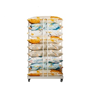 <span class=keywords><strong>Display</strong></span> al dettaglio personalizzato supporto da pavimento in metallo per biancheria da letto snack pane caramella mensola promozione - Product Image 1