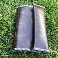 Porte-cigarettes et tabac rétro portable en cuir PU pour homme avec fermeture à boucle et fermeture éclair – Vente en gros