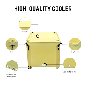 Bac isotherme écologique pour poisson, grande capacité 300L, étanche, conservation de la <span class=keywords><strong>glace</strong></span> pendant 5 jours, style commercial, pour la transformation des fruits de mer, OEM&ODM - Product Image 3