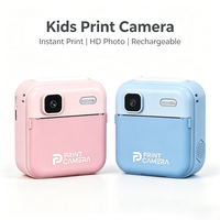 Kamera Instan Anak 48MP 2.4" IPS 1080P Cetak Thermal Tipe-C 1500mAh Kamera Anak MP3 Permainan Bawaan Dukungan Kartu TF 128GB