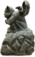 Extension de gouttière décorative créative en forme de gargoyle, yeux qui brillent dans le noir, statue de jardin d'extérieur, figurine de jardin, sculpture