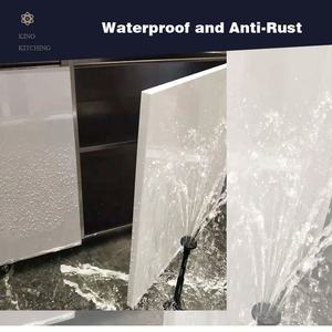 Muebles de Diseño Moderno Listos para Armar, Conjuntos Completos de Armarios, Cajones de Acero Inoxidable, Gabinetes de Cocina Modulares en Venta - Product Image 5