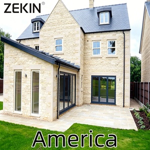 Fenêtre en aluminium certifiée NFRC Zekin USA, verre trempé résistant aux impacts d'ouragan, fenêtre à battants français SDL, fenêtre panoramique - Product Image 6