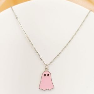 Nuove Collane con Ciondolo Creativo a Forma di Cartone Animato per Donne e Ragazze, Collana Divertente con Fantasma Bianco e Nero, Gioielli da Festa, <span class=keywords><strong>Regali</strong></span> - Product Image 5