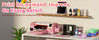 Imprimante DTF A3/A4 avec livraison gratuite : Machine de transfert thermique pour petites entreprises, pour t-shirts, modèle de bureau facile à utiliser